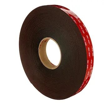 3M VHB Klebeband 4947F, Schwarz, 12 mm x 700 m, 1.1 mm, Kreuzgespult