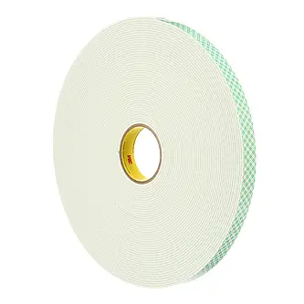 3M Doppelseitiges Urethanschaum-Klebeband 4008, Weiß, 25 mm x 33 m, 3.2 mm