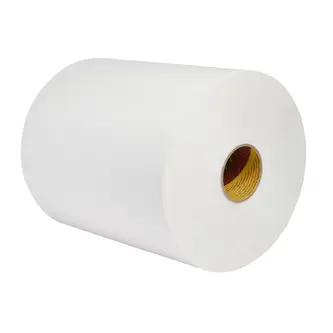 3M Doppelseitiges Synthetik-Klebeband 4632P, Weiß, 12 mm x 66 m, 0.8 mm