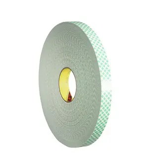 3M Doppelseitiges Urethanschaum-Klebeband 4032, Weiß, 38 mm x 66 m, 0.8 mm