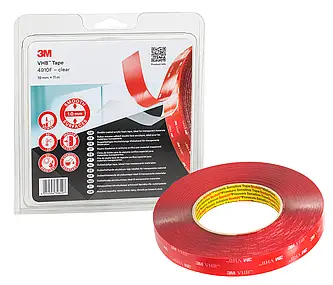3M VHB Klebeband 4910F, Transparent, 1210 mm x 33 m, 1.0 mm
