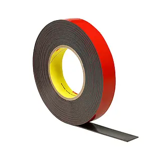 3M Acrylic Plus doppelseitiges Klebeband EX4015, Schwarz, 1.5 mm, 6 mm x 33 m