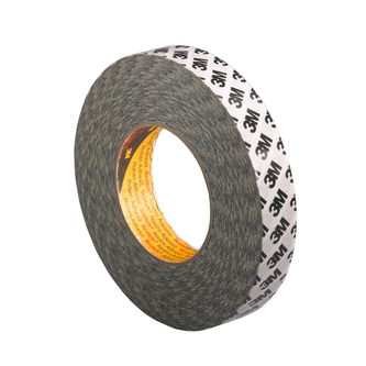 3M Doppelseitiges Klebeband mit Papiervlies-Träger 9086, Weiß, 25 mm x 50 m, 0.19 mm