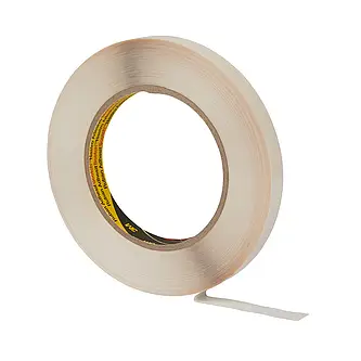 3M Doppelseitiges Klebeband mit Anfasslasche 983, Weiß, 12 mm x 500 m, 0.1 mm