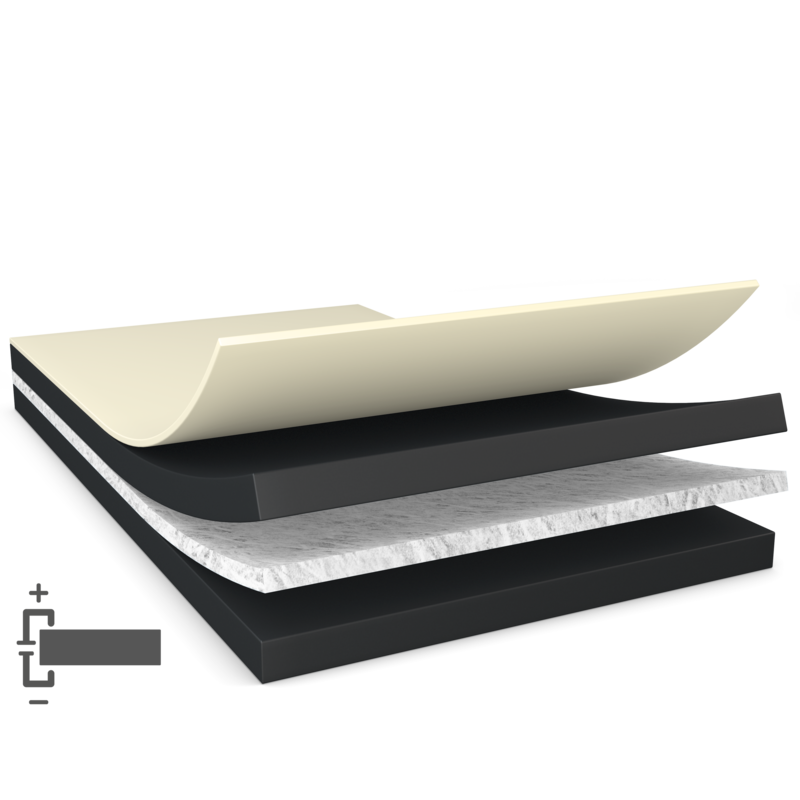 tesa 60371 - 100 m x 1 040 mm - schwarz