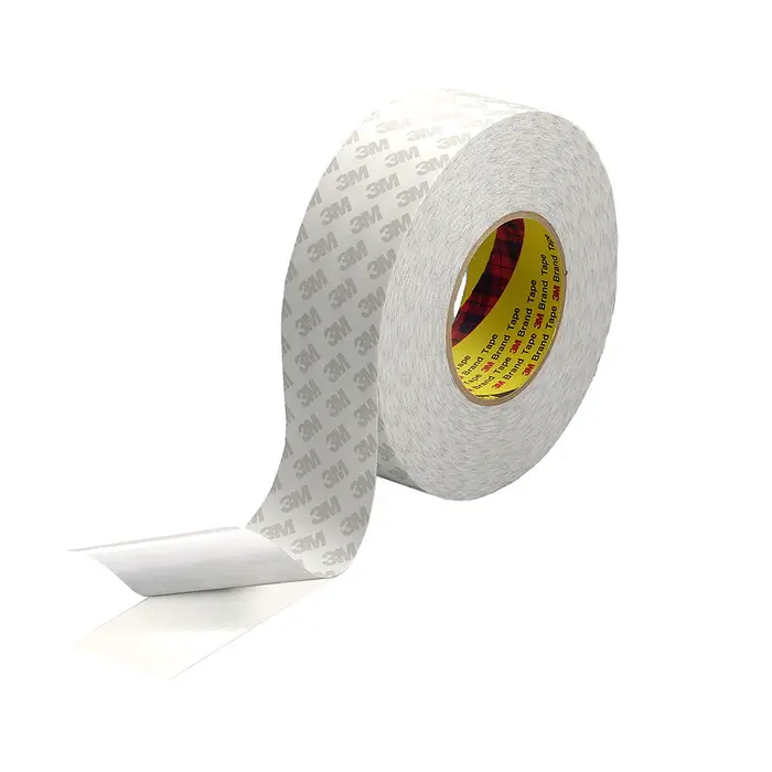 3M Doppelseitiges Klebeband 9080HL, Weiß, 50 mm x 50 m, 0.16 mm