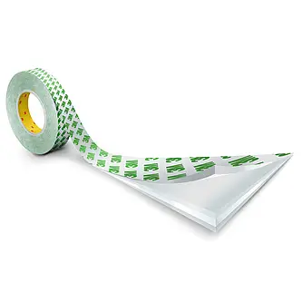 3M Doppelseitiges Klebeband mit PVC-Träger 9087, Weiß, 1000 mm x 50 m, 0.26 mm