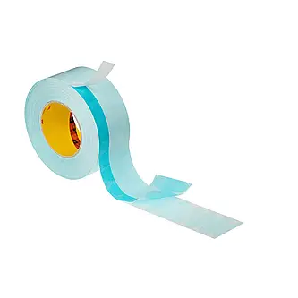 3M Doppelseitiges Spleißklebeband für fliegenden Rollenwechsel 9990N, wasserdispergierbar, Blau, 38 mm x 33 m, 0.085 mm