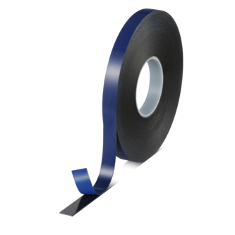 tesa ACXplus 7074 - 25m x 19mm - schwarz - Abd. weiß