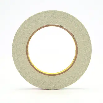 3M Doppelseitiges Klebeband mit Papiervlies-Träger 410M, Weiß, 25 mm x 33 m, 0.15 mm, Einzelverpackt