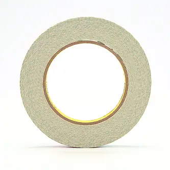 3M Doppelseitiges Klebeband mit Papiervlies-Träger 410M, Weiß, 25 mm x 33 m, 0.15 mm, Einzelverpackt