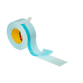 3M Doppelseitiges Spleißklebeband für fliegenden Rollenwechsel 9993N wasserdispergierbar, Blau, 50 mm x 33 m, 0.07 mm