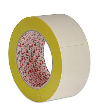 3M Doppelseitiges Teppich-Klebeband 9195, Gelb, 50 mm x 25 m, 0.13 mm