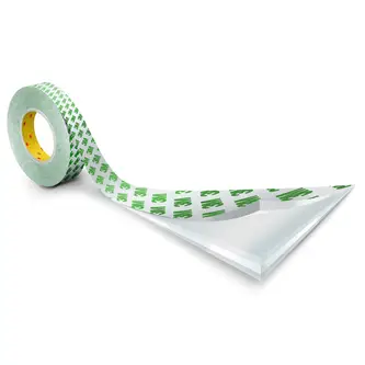 3M Doppelseitiges Klebeband mit PVC-Träger 9087, Weiß, 9 mm x 50 m, 0.26 mm
