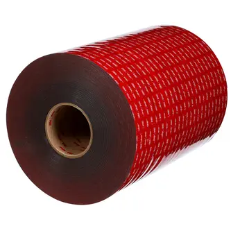 3M VHB Klebeband LVO-060BF, Schwarz, 1168 mm x 33 m, 0.6 mm, Schutzfolie