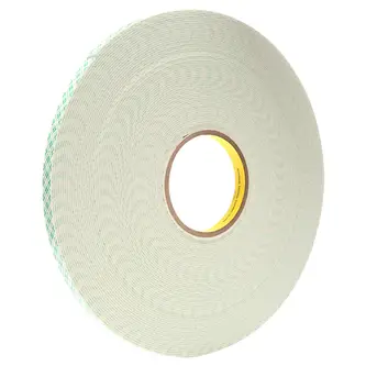 3M Doppelseitiges Urethanschaum-Klebeband 4026, Weiß, 12 mm x 33 m, 1.6 mm