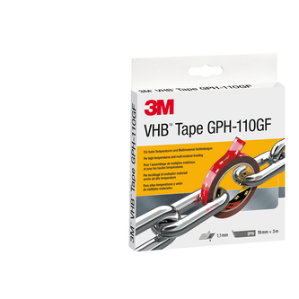 3M VHB Klebeband GPH-110GF, Grau, 19 mm x 3 m, 1.1 mm