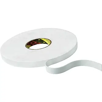 3M Doppelseitiges PE-Schaumstoff-Klebeband 9508W, Weiß, 1500 mm x 66 m, 0.8 mm