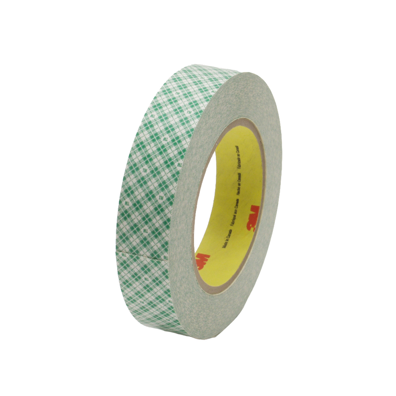 3M Doppelseitiges Klebeband mit Papiervlies-Träger 410M, Weiß, 25 mm x 33 m, 0.15 mm, Großpackung